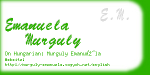 emanuela murguly business card